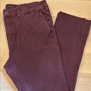 Men's Maroon Chino Pants
